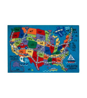 Fun Rugs® Fun Time® Travel Fun Rug