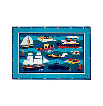 UPC 841848000001 product image for Fun Rugs Olive Kids Boats and Buoys Rug Kid's | upcitemdb.com