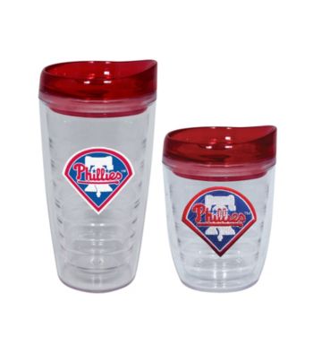 TNT Media Group Philadelphia Phillies Slimline Tumbler with Color Lid