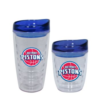 TNT Media Group Detroit Pistons Slimline Tumbler with Color Lid