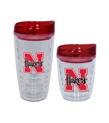 TNT Media Group Nebraska Cornhuskers Slimline Tumbler with Color Lid