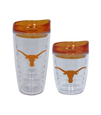 TNT Media Group Texas Longhorns Slimline Tumbler with Color Lid