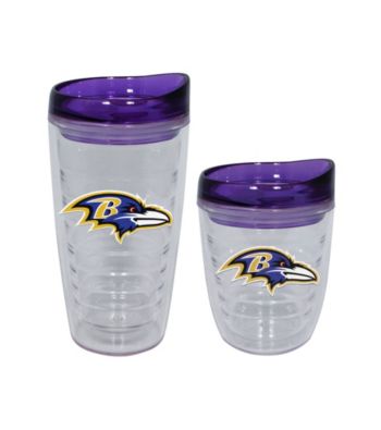 TNT Media Group Baltimore Ravens Slimline Tumbler with Color Lid