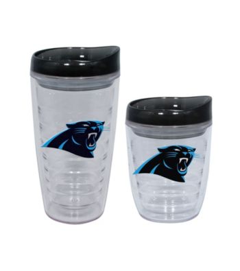 TNT Media Group Carolina Panthers Slimline Tumbler with Color Lid