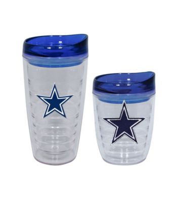 TNT Media Group Dallas Cowboys Slimline Tumbler with Color Lid