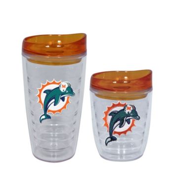 TNT Media Group Miami Dolphins Slimline Tumbler with Color Lid