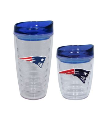 TNT Media Group New England Patriots Slimline Tumbler with Color Lid