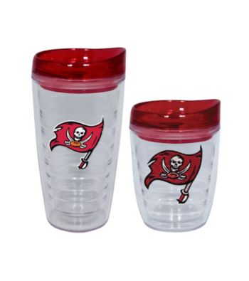 TNT Media Group Tampa Bay Buccaneers Slimline Tumbler with Color Lid