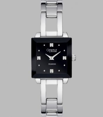 Bulova® Caravelle Women's Silver Bracelet and Square Dial Watch