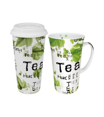 Waechtersbach Konitz Tea Collage Set of 2 Mega Mugs