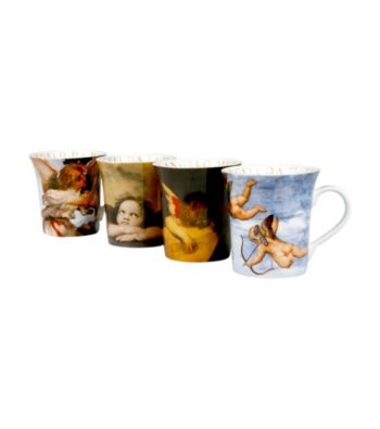 Waechtersbach Konitz Angel Art Set of 4 Mugs