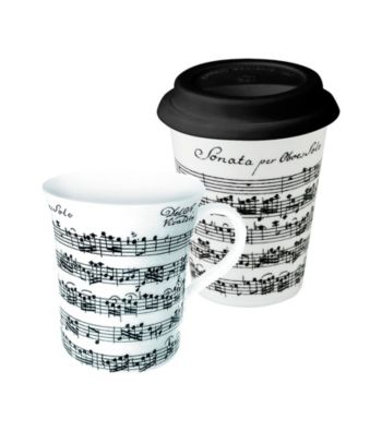 Waechtersbach Konitz Vivaldi Libretto Set of 2 Art Mugs