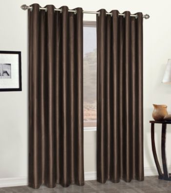 Faux Leather Grommet Panel by United Curtain Co.
