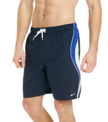 Nike® Men's Obsidian Navy Revolve Colorblock Swim Shorts