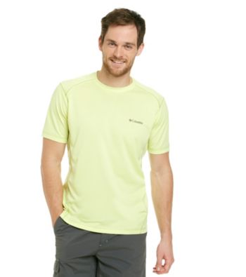 Columbia Men's Neon Light Green Blasting Cool Crew