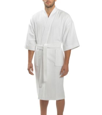 Majestic Men's Big & Tall Terry Velour Kimono Robe
