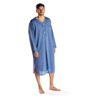 Buy mens nightshirts - Majestic Men\'s Blue \'Easy Care\' Night Shirt Men\'s