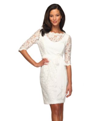 Alex Evenings® Lace Dress With Tie Belt