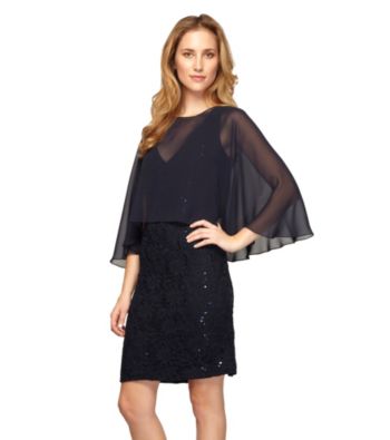 Alex Evenings® Lace Sheath With Cape