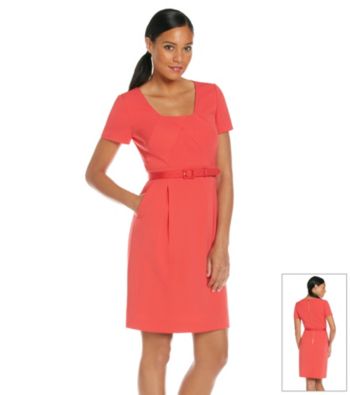 Tahari by Arthur S. Levine® Full Skirt Crepe Dress