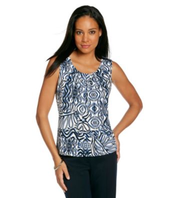 Le Suit® Pleat Neck Cami