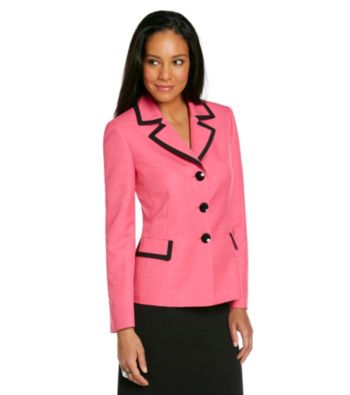 Le Suit® Contrast Frame E Mélange Jacket