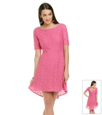 Betsey Johnson® Hi-Low Floral Lace Dress