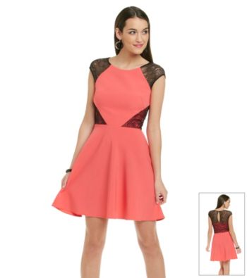Betsey Johnson® Full Skirt Cutout Dress