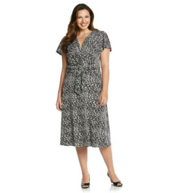 Jessica Howard® Plus Size Surplus Print Knit Dress