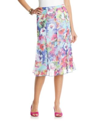 Notations® Pull On Printed Skirt