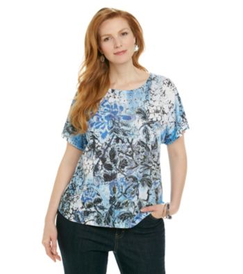 Breckenridge® Plus Size Short Sleeve Sublimation Tee