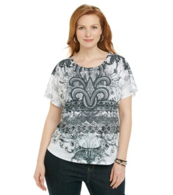 Breckenridge® Plus Size Short Sleeve Sublimation Tee