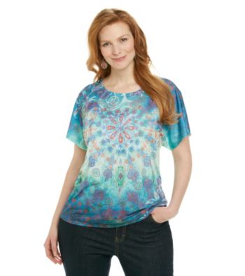 Breckenridge® Plus Size Short Sleeve Sublimation Tee