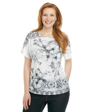 Breckenridge® Plus Size Short Sleeve Sublimation Tee