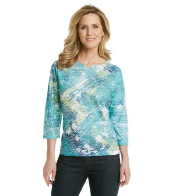 Breckenridge® Petites' Notch Neck Sublimation Tee