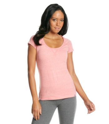 Marc New York Andrew Marc® Performance Heather Scoopneck Tee