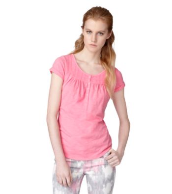 Calvin Klein Jeans Mixed Media Henley Tee