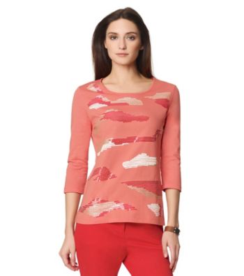 Jones New York Sport® Sequin Printed Top