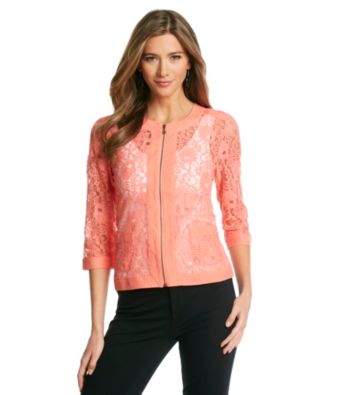 Spense® Two Pocket Lace Jacket