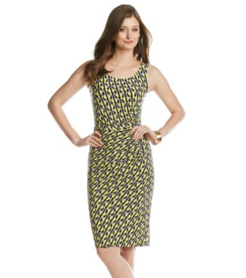 Anne Klein® Geometric Stripe Printed Dress