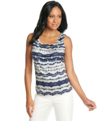 Anne Klein® Stripe Print Blouse