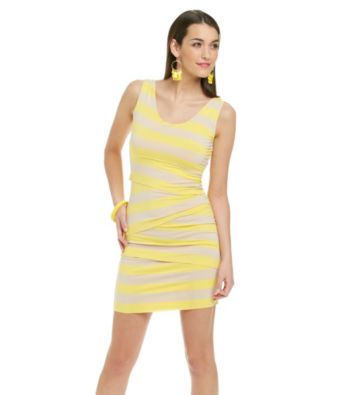 Vince Camuto® Zig-Zag Bandage Stripe Tank Dress