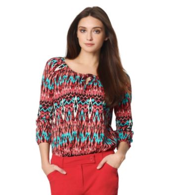 Jones New York Sport® Petites' Printed Peasant Top