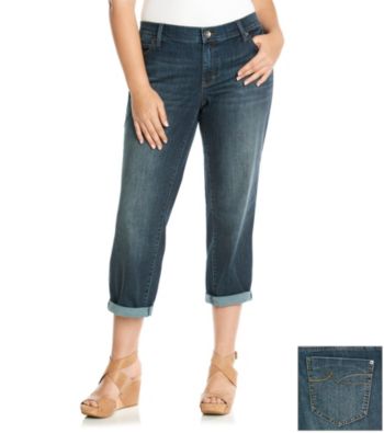 DKNY JEANS® Plus Size Soho Rolled Boyfriend Jean