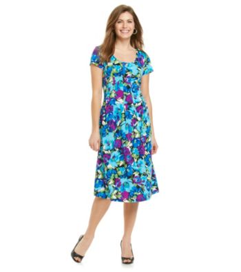 Notations® Petites' Honolulu Print Dress