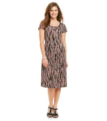 Notations® Petites' Honolulu Ditsy Print Dress