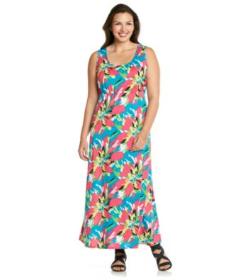 Notations Plus Size Maxi Dress Women's