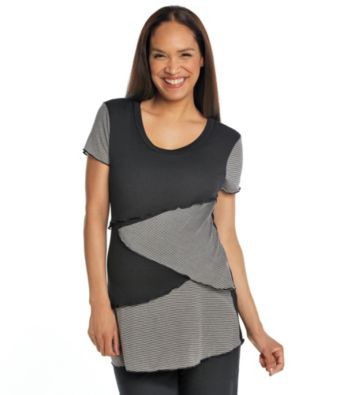 Three Seasons Maternity™ Short Sleeve Multi Tier Top