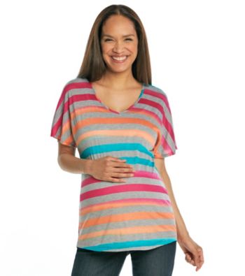 Three Seasons Maternity™ V-Neck Striped Top