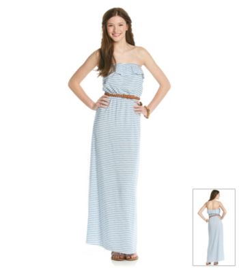 Trixxi Juniors' Striped Maxi Dress Women's